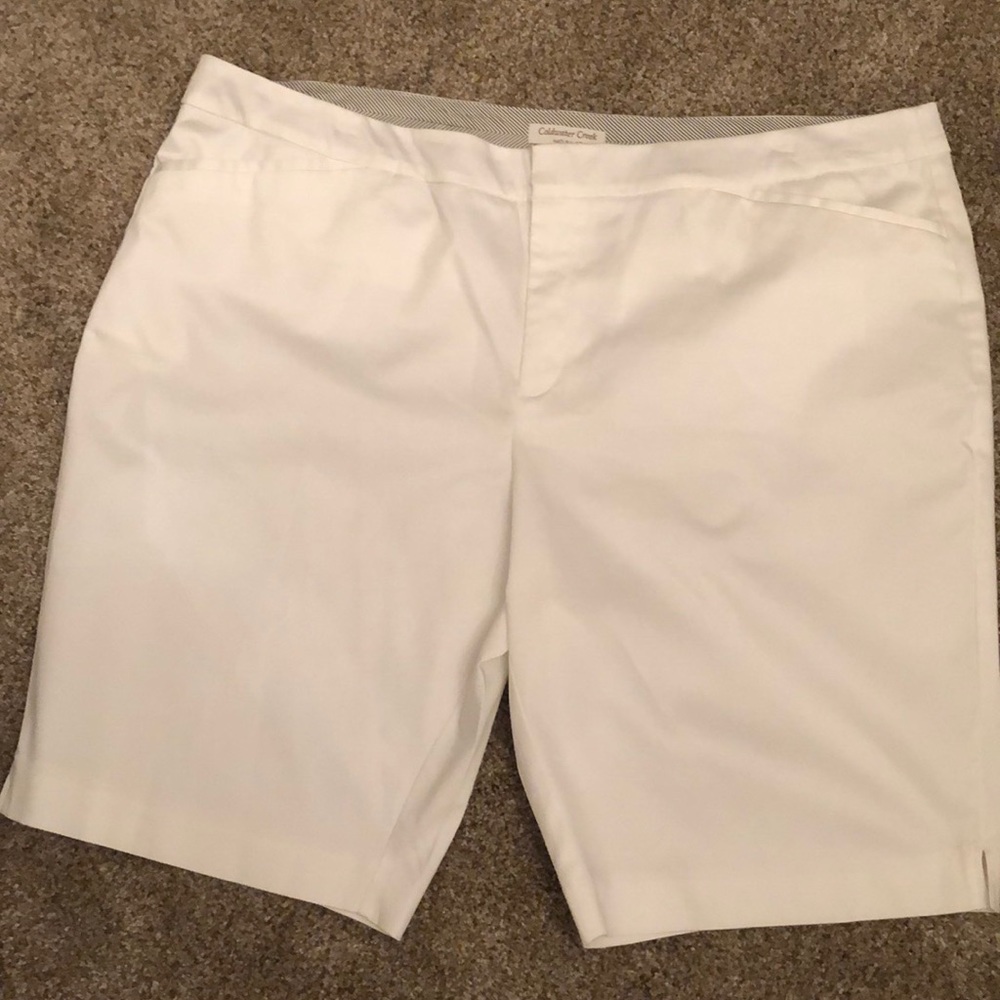 Coldwater Creek white dress shorts - size 20